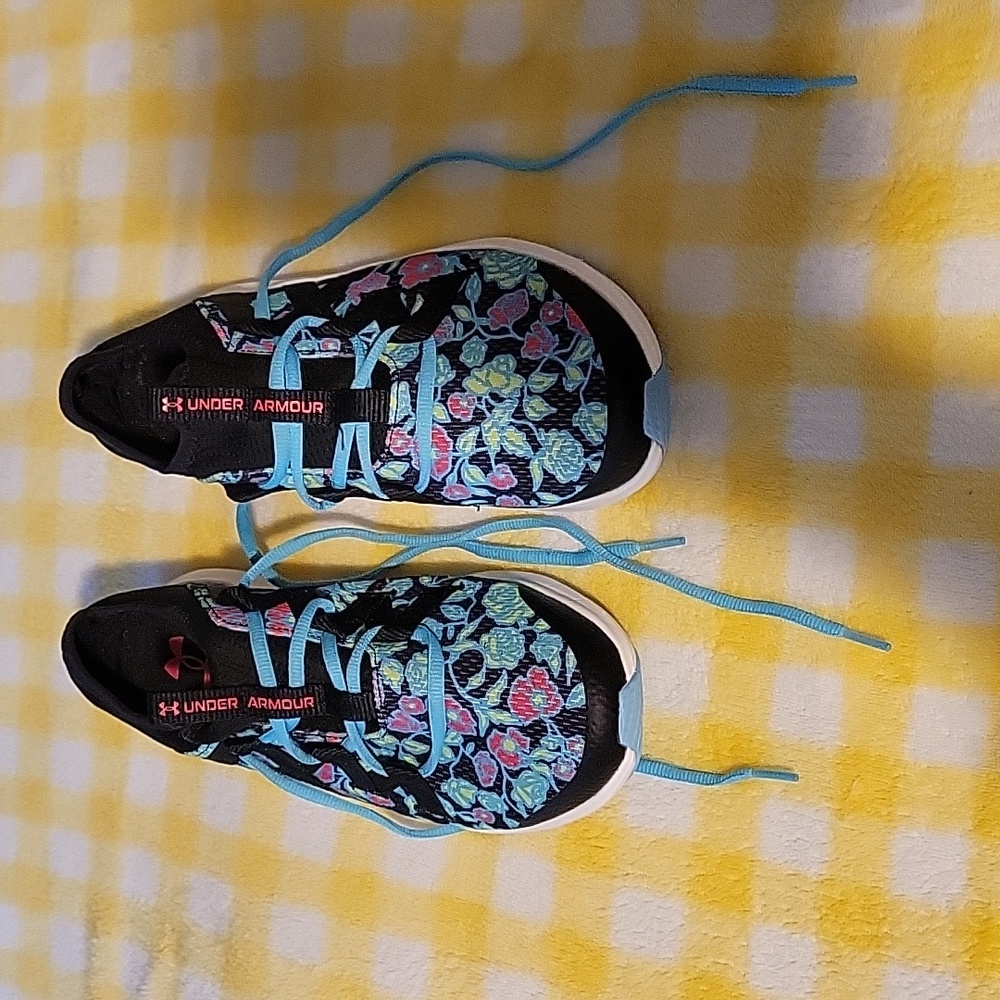 Under Armour floral tennis shoes